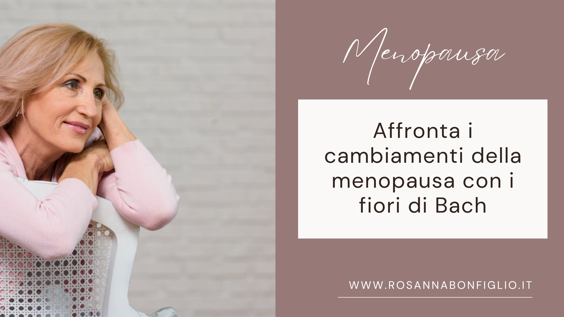 menopausa e fiori di Bach